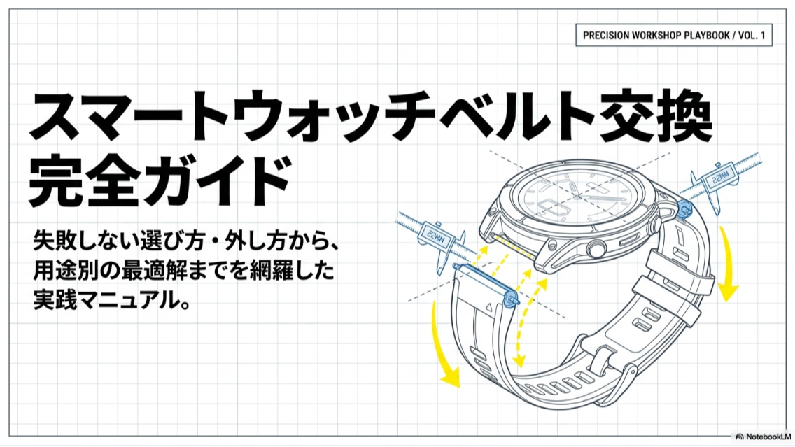 スマート ウォッチ ベルト 交換 やり方